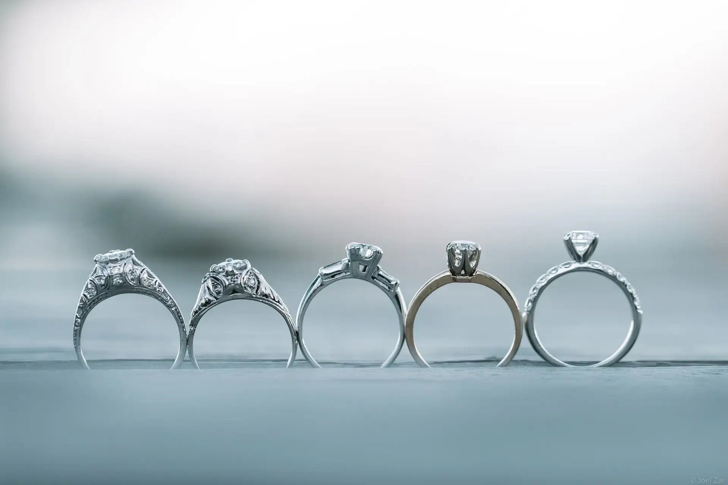 LAB CREATED DIAMOND RINGS