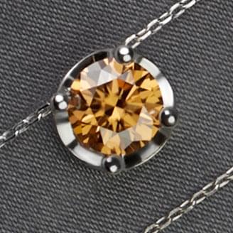 1.5 carats VVS1 Moissanite Diamond necklace in a choice of 5 colors