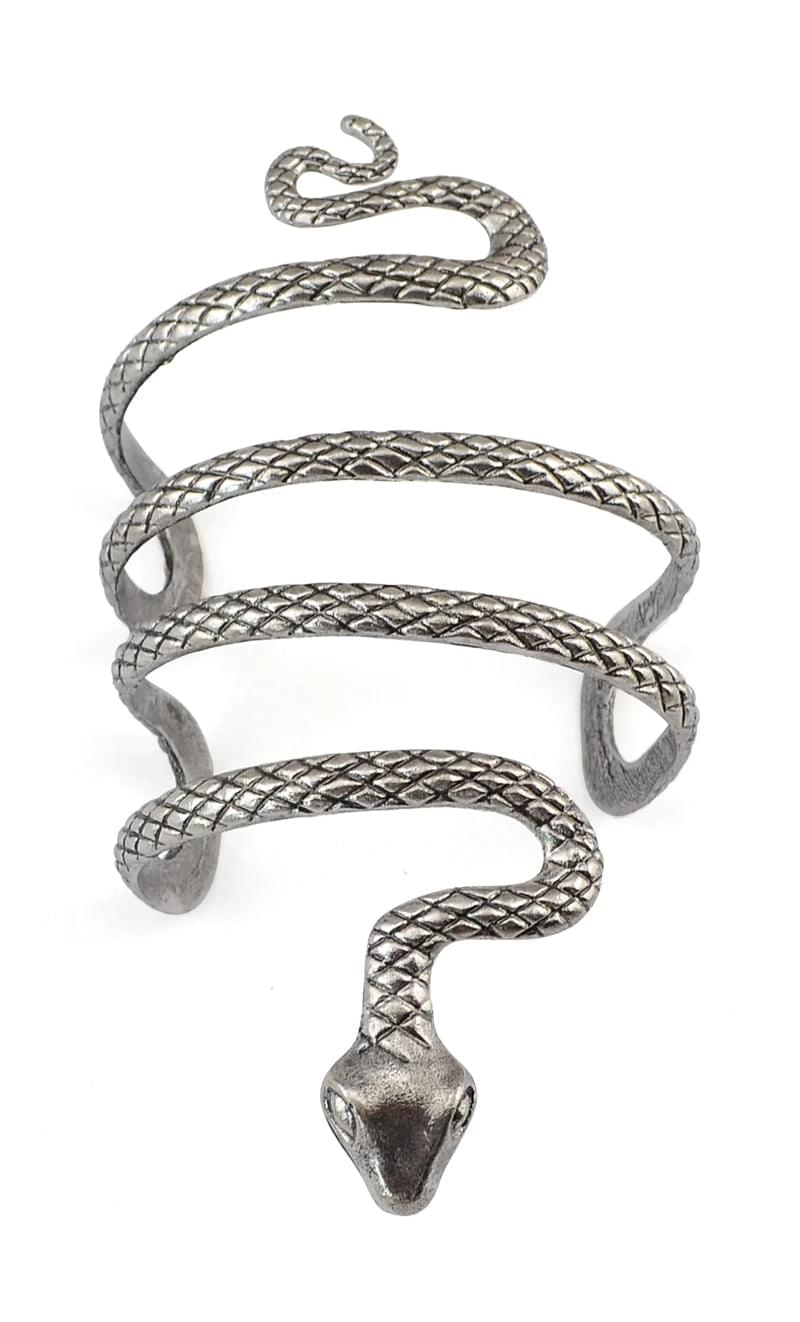 Ancient silver snake-shaped bangle