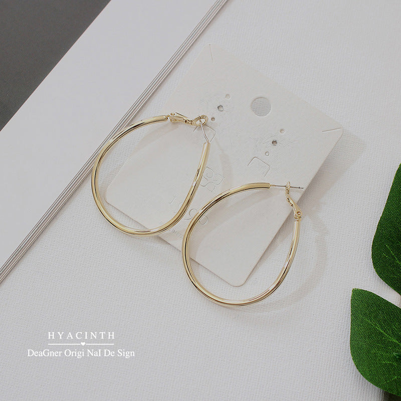 Big Hoop 14k Gold Plated In Serling Silver  Big Hoop Earrings For Woman