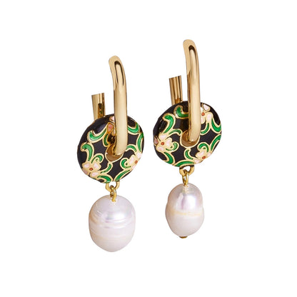 Imitation pearl Vintage bohemian earrings