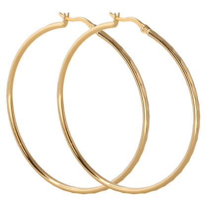 Big Hoop 14k Gold Plated In Serling Silver  Big Hoop Earrings For Woman