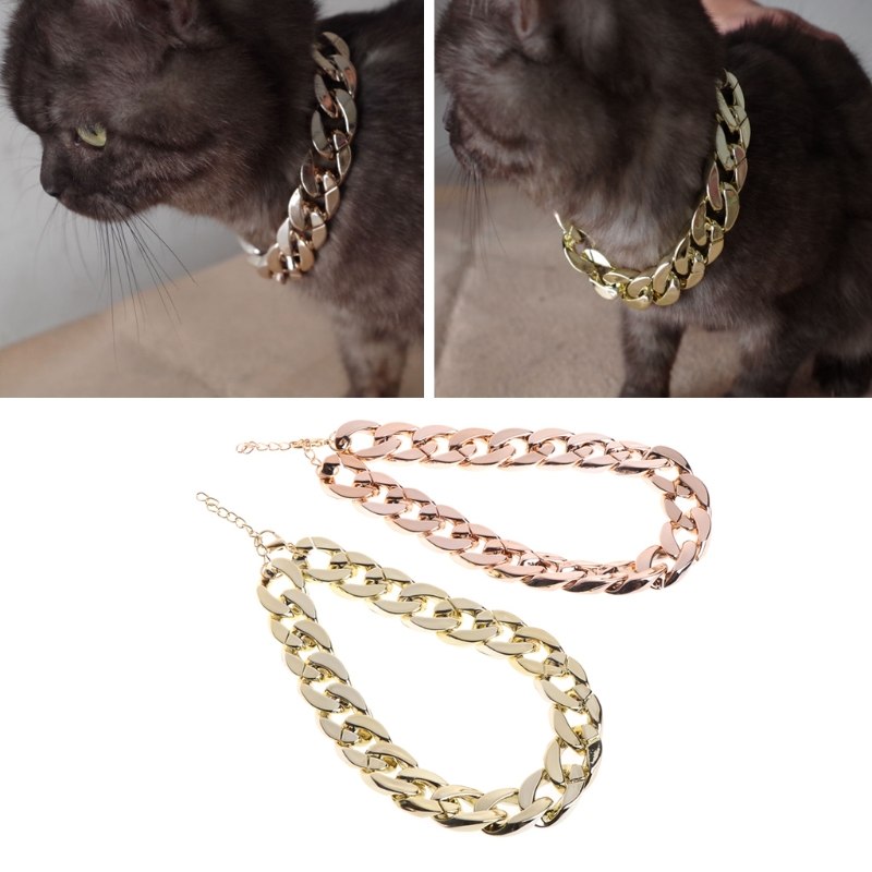 HipHop Thick Gold Chain Collar For Dogs