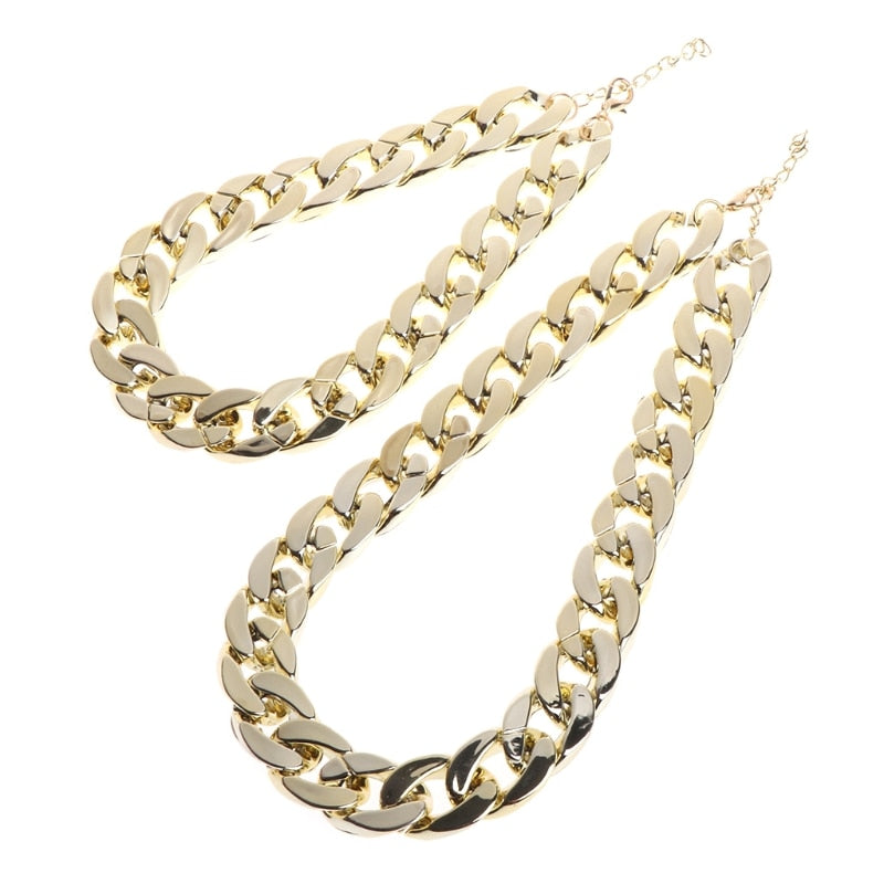 HipHop Thick Gold Chain Collar For Dogs