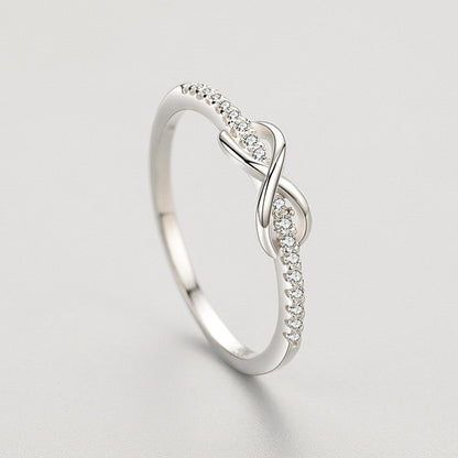 S925 Silver Infinity Knot Ring